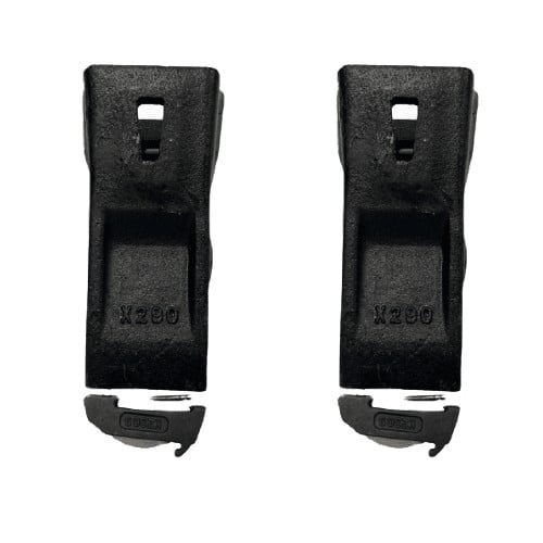 2PK X290 Bucket Teeth with K290s Steel Locks
