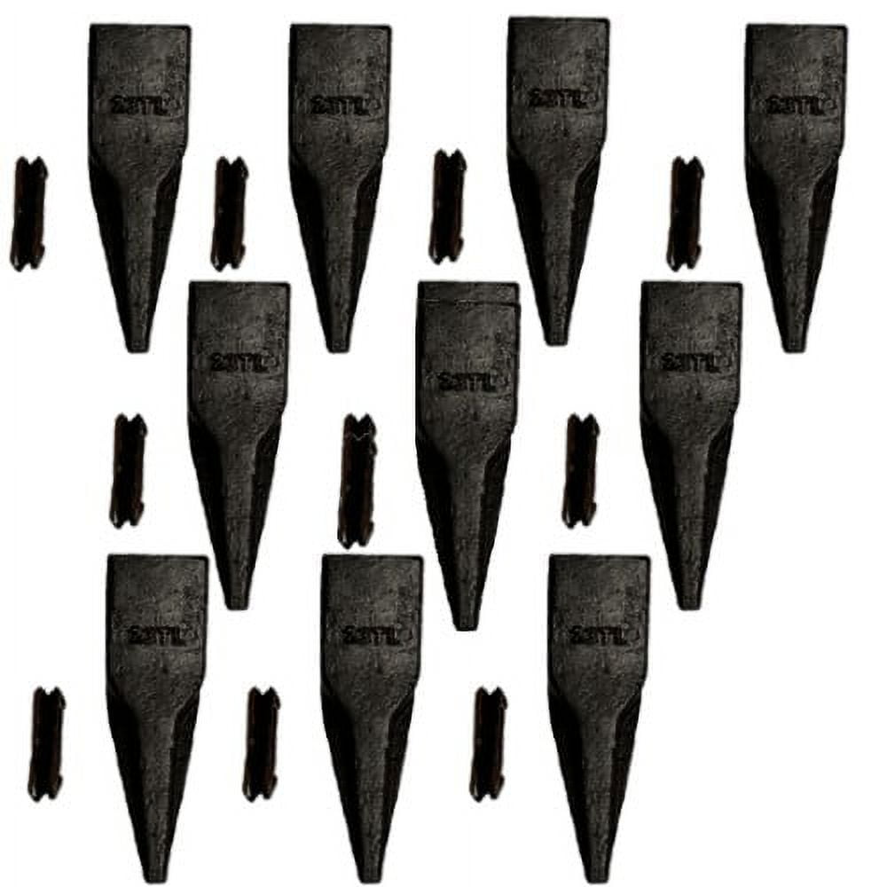 10PK 23T 23TL 230TL Tiger Long Backhoe Bucket Teeth 23FP Flexpins FOR DEERE CASE