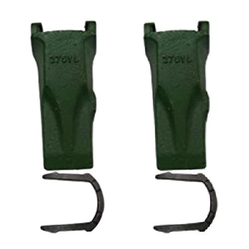 2-pk V27SYL 27SYL TEETH WITH 27LK LOCK TEETH PIN FOR ESCO Super-V Style