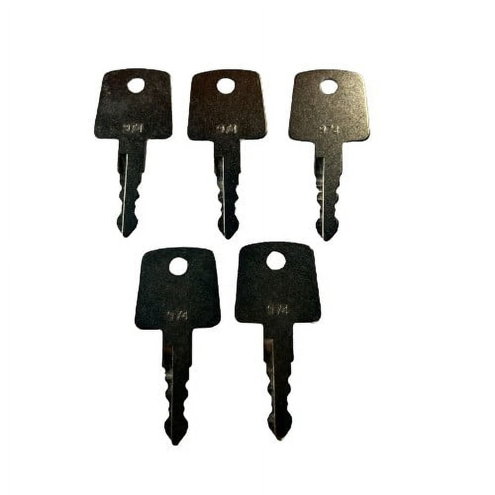 5 PC # 974 974 KEY FOR Sakai Blacktop Roller Keys Heavy Equipment Ignition Asphalt