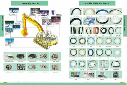 Lz008380 Bucket Cylinder Seal Kit Compatible with Case Cx470B Cx470C ,Sumitomo,Link Belt
