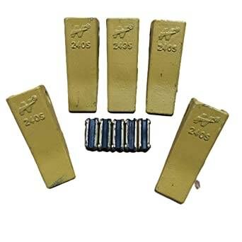 5 SET 24,240,2400 bucket teeth with 24fp flex pins FOR CASE,JOHN DEERE,H&L