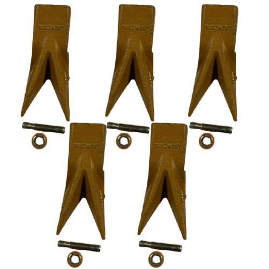 5 PK 1U3202WT 1U3202WTL BUCEKT TEETH TOOTH WITH PIN ,RETAINER 8E6208 8E6209