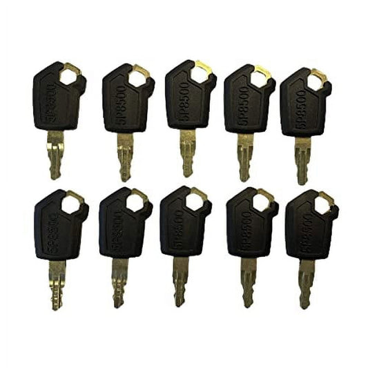 10 pcs 5P8500 5P-8500 Keys Heavy Equipment Ignition Loader Dozer FOR Caterpillar