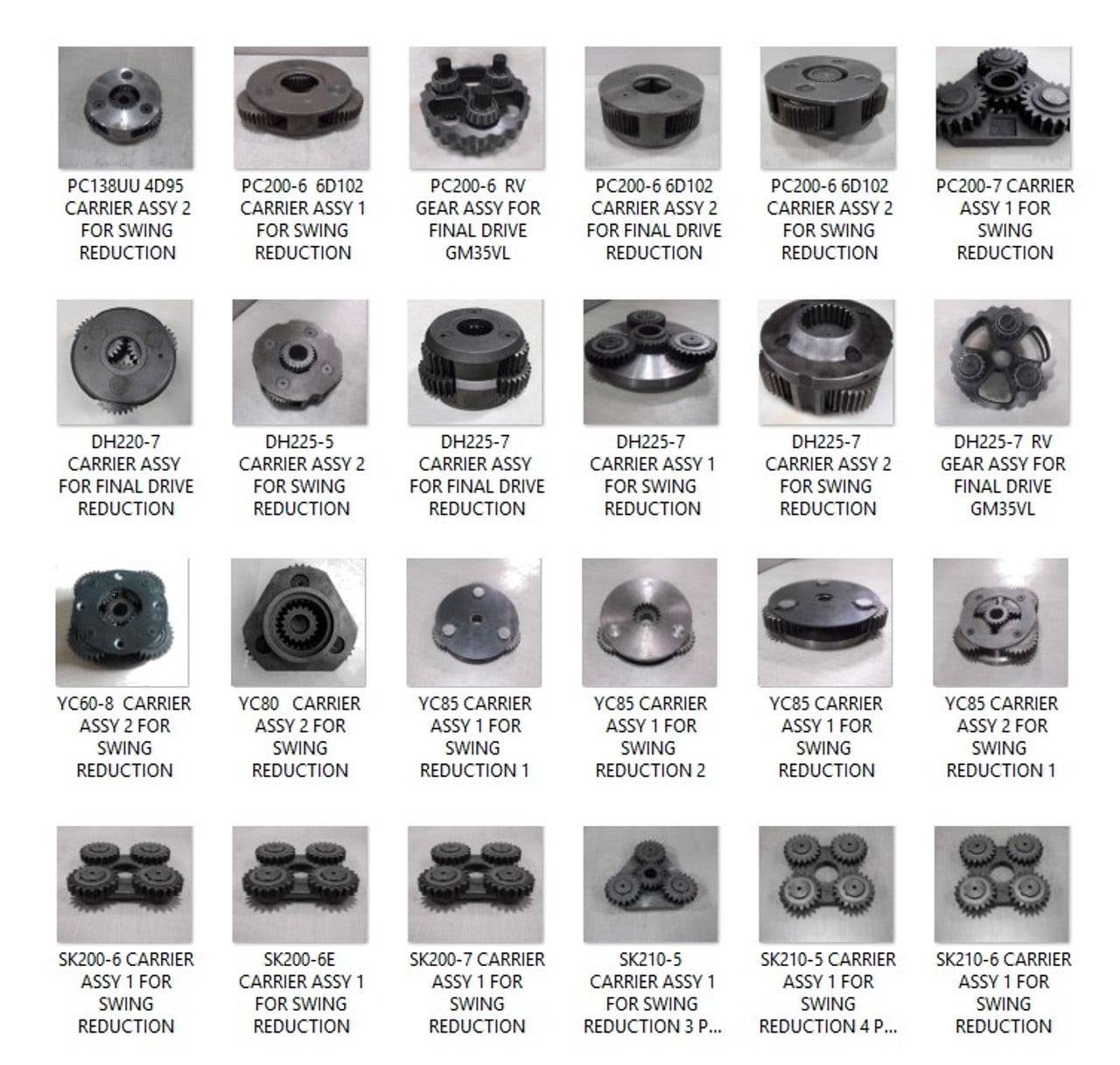 086-0799 Carrier 2nd Holder B Assy Swing Reductionc FOR E110B E120B