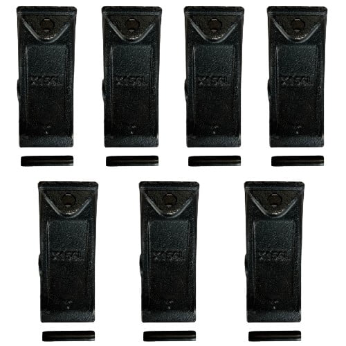 7 PK Mini Excavator Long Dirt Bucket Teeth w/ Pins - X156L , P156 ,T156X 6727801