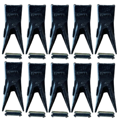 10PK T230WTL 23WTL 230WTL TWIN TIGER ROCK TEETH PIN TF23 23FP FOR BACKHOE