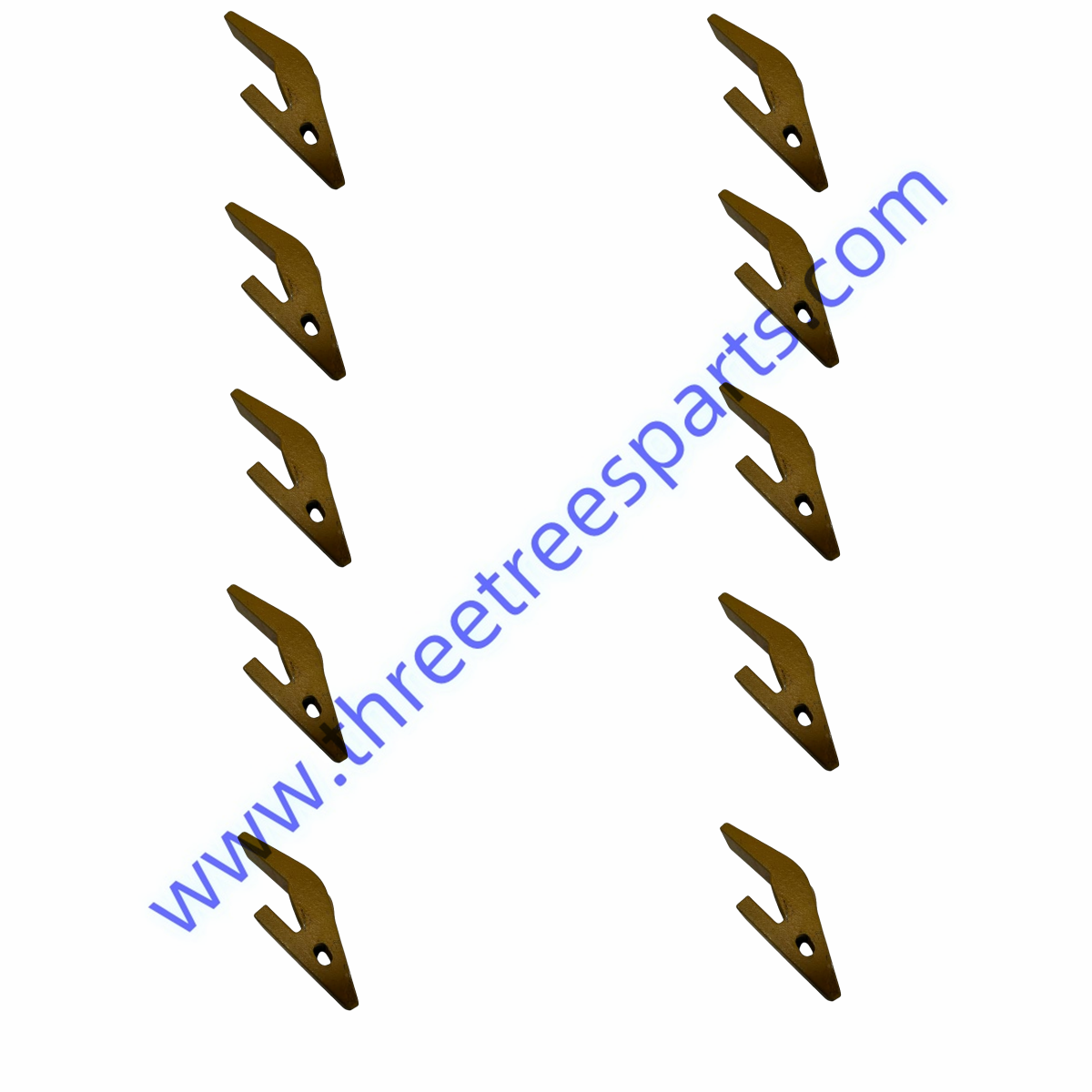 10 pk U43792 2740W23 23 230 Series Backhoe Bucket Tooth Adapter for Deere, Case