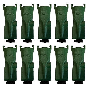 10 pk FOR ESCO V23SYL Super-V Style Bucket Digging Teeth W/ 23 PN Flex Pins
