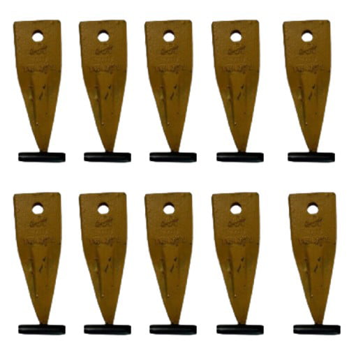 10PK Tiger Rock Bucket Teeth WITH Roll Pins - TX156TL X156TL P156