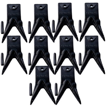 10PK X156 Twin Tiger Rock Bucket Teeth w Roll Pins - X156WTL , P156